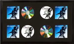 Cuadros Craig, alfombra de pantalla de 4 CD completa con marco negro satinado de 1" de ancho - Imagen 1 de 16