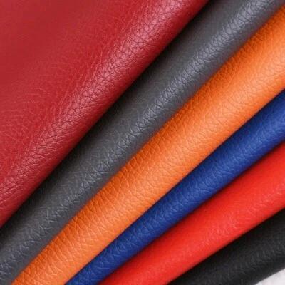 160x100 CM Faux Leather Fabric PVC Car Interior DIY Sofa Upholstery Material - Image 1 of 4
