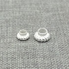 30pcs of 925 Sterling Silver Bulk Gear Bead Grommets Cores for Jewelry Making