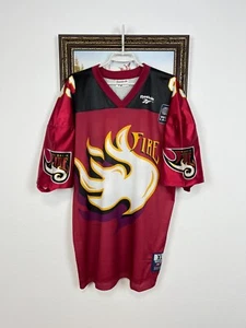 Camiseta deportiva de fútbol Reebok vintage de los 90 Rhein Fire World League WLF NFL talla XL - Imagen 1 de 16
