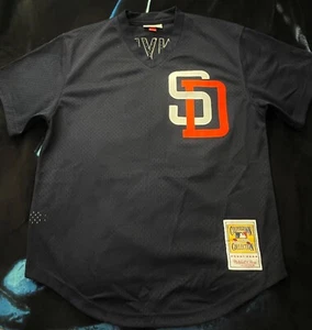 tony gwynn mitchell & ness cooperstown bp jersey size M - Picture 1 of 2