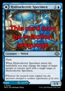 MTG HYDROELECTRIC SPECIMEN EXC - ESEMPLARE IDROELETTRICO 240 - MH3 - MAGIC - Picture 1 of 1