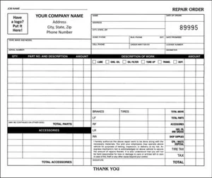 50 Automotive Vehicle Repair Shop Forms/ 2 Part Carbonless / 7 x 8.5 TMG021 - Picture 1 of 1
