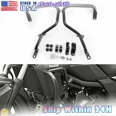 JUEGO DE PROTECTORES DE MOTOR NEGRO PARA HONDA CTX700/N 2014-2018 PROTECTORES DE BARRAS DE CHOQUE U5 Foto 1 de 4