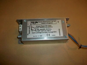 Rasmi Electronics Single Phase RFI Filter 3G3MVPFI 1010-E   10a @ 250vac  USED - Picture 1 of 2
