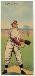 Dover reprint - 1911 Mecca Double Folder T201 Larry Doyle / Chief Meyers Giants - Picture 1 of 2