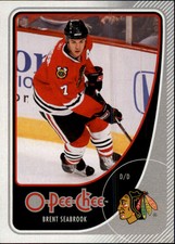 2010-11 O-Pee-Chee Chicago Blackhawks Hockey Card #266 Brent Seabrook