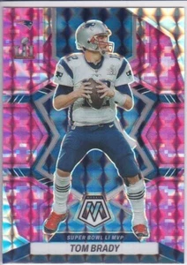 TOM BRADY Mosaic SUPER BOWL LI MVP Patriots Football Card RARE CAMO PINK PRIZMS! - Picture 1 of 2