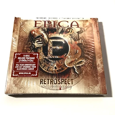 Epica - Retrospect (2-DVD, 3-CD, 2013) Deluxe Package, Digipak, New Sealed - Image 1 of 4