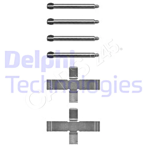 Kit de accesorios de pastillas de freno de disco DELPHI para MERCEDES 190 A124 C124 82-00 0004213391 Foto 1 de 1