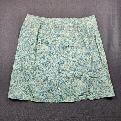 Falda Hecha a Mano Talla Grande 4X Cachemira Floral Verde Festival Clásica Boho De Colección Foto 1 de 4