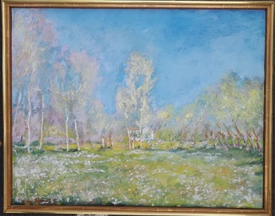 REPRODUCCIÓN CLAUDE MONET ÓLEO/LIENZO AÑOS 70/80 ARTISTA DESCONOCIDO EXCELENTE CALIDAD  Foto 1 de 4