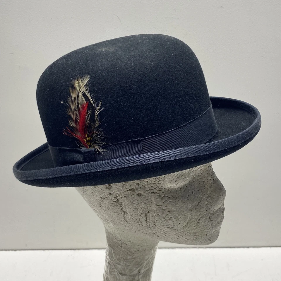Golden Gate Women's Black Wool Derby Hat Size 7 - Image 1 of 4