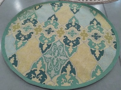 MULTI 5'-6" x 5'-6" Back Stain Rug, Reduced Price 1172792058 HK725A-5R - Image 1 of 4