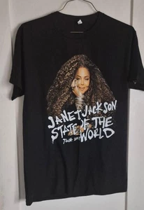 Maglietta Janet Jackson tour concerto 2 lati lp cd L Large - Foto 1 di 5