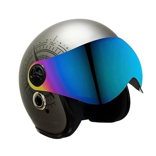 Helmet Star with Visor Open Face Design with Resistive Rainbow Visor Size M - Image 1 of 4