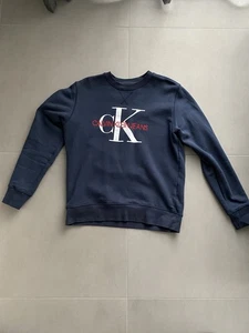 Calvin Klein Jeans Pullover Sweatshirt Herren L Blau  - Bild 1 von 8
