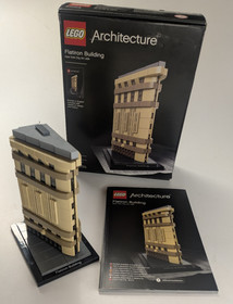RARE! LEGO ARCHITECTURE Flatiron Building, New York 21023 + Instructions + Original Box
