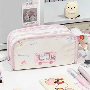 Toast Bread Pen Bag Large Capacity Stationery Bag Students Supplies - Picture 1 of 8