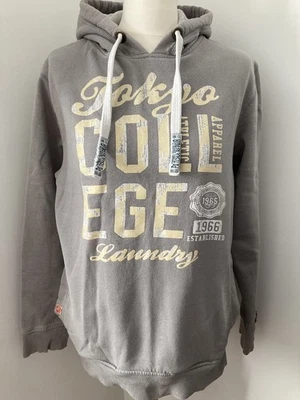 Sudadera con capucha de algodón gris lavandería Tokyo para hombre talla M  Foto 1 de 4