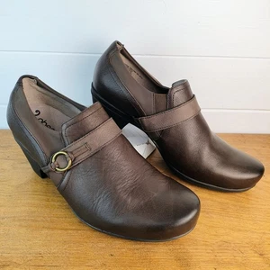ABEO B.I.O. Raine Dark Brown Leather Women's 9 M Timeless Office Career Casual - Picture 1 of 13