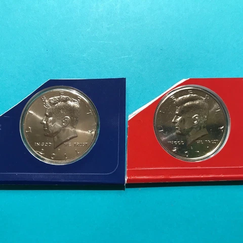 2011 P&D Kennedy Half Dollars Unc   FREE SHIP Cover
