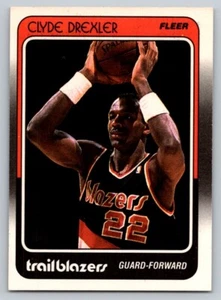 1988-89 Fleer Clyde Drexler #92 - Portland Trail Blazers - Picture 1 of 2