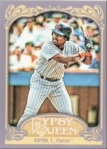 2012 Topps Gypsy Queen Framed Gold Tony Gwynn San Diego Padres #252
