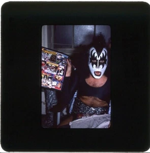 KISS Original  35mm Slide Gene Simmons 1980 Kids People Too Unmasked Album #9 - Picture 1 of 3