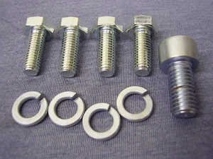 Ford Essex V6 High Tensile ZINC Plated Fan Belt Pulley Bolts & Washers - Viscous - Picture 1 of 4