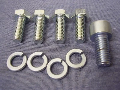 Ford Essex V6 High Tensile ZINC Plated Fan Belt Pulley Bolts & Washers - Viscous - Image 1 of 4