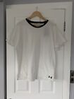 under armour white heatgear charged cotton t shirt tee size XL