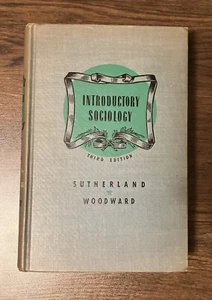 Vintage Textbook 1948 “Introductory Sociology” 3rd Edition Illustrated - Picture 1 of 5