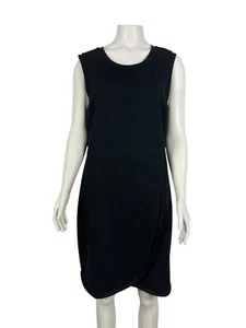 Tory Burch Sheath Dress Large Sleeveless Black Exposed Back Zipper - Picture 1 of 7