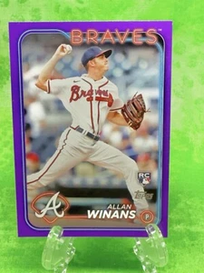 Allan Winans RC - Purple - 2024 Topps Series 2 #494 Atlanta Braves Rookie - Bild 1 von 11