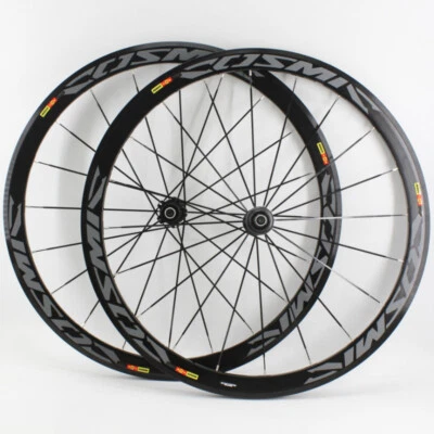 700C 40mm Bike Wheelset Clincher Rims V Disc Brake Thru Axle Road Bicycle Wheels - Image 1 of 4