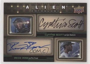 2016 Upper Deck Alien Anthology Dual Actor Cynthia Scott Ricco Ross Auto l3m