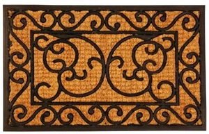 Outdoor Doormat Rubber Coir Non Slip Entrance Welcome Mat Floor Matting 60x40cm - Picture 1 of 2