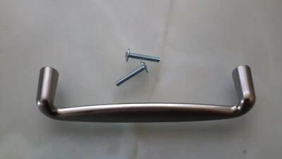 Job Lot of 9 Off Brushed Stainless Cupboard or Drawer Handles 5 inches Between C - Image 1 of 4