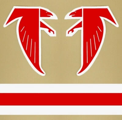 NOS Full Size Atlanta Falcons Throwback Style Football Helmet Decals 20 mil 3M