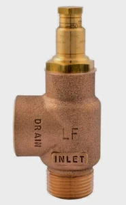 3/4" CASH ACME FWC Lead Free BrassPump Pressure Relief Valve 3/4" MIP x 3/4" FIP - Picture 1 of 3