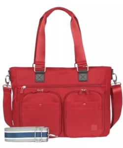 IHKWIP Cargo Catchall Tote with Two Crossbody Straps Burgundy - Picture 1 of 6