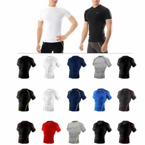 Take Five Mens Skin Tight Compression Base Layer Running Shirt S~2XL White NT046 - Picture 1 of 20
