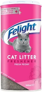 Felight Antibakterielles Katzenstreu-Erfrischerpulver, blumiger Pfingstrosenduft 300 ml - Bild 1 von 6
