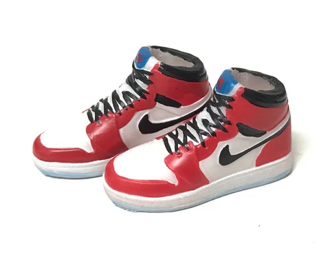 OZ-SS-AJ1W: 1/12 painted Air Jordan 1 Marvel Legends Miles Morales (No Figure) Cover