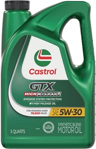 GTX High Mileage 5W-30 Synthetic Blend Motor Oil, 5 Quarts - Picture 1 of 12