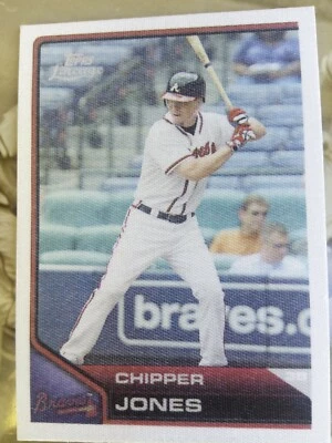 2011 Topps Lineage Cloth Stickers #TCS35 Chipper Jones NM-MT - Image 1 of 4