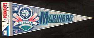 Seattle Mariners VINTAGE Major League Baseball Full Size Memorabilia Pennant - Picture 1 of 3