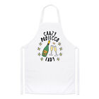Crazy Prosecco Lady Stars Chefs Apron Funny Joke Drunk Mum Mothers Day Cooking