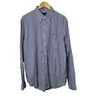 Ralph Lauren Blue & White Pin Stripe Long Sleeve Button-Up Shirt Men's Xl